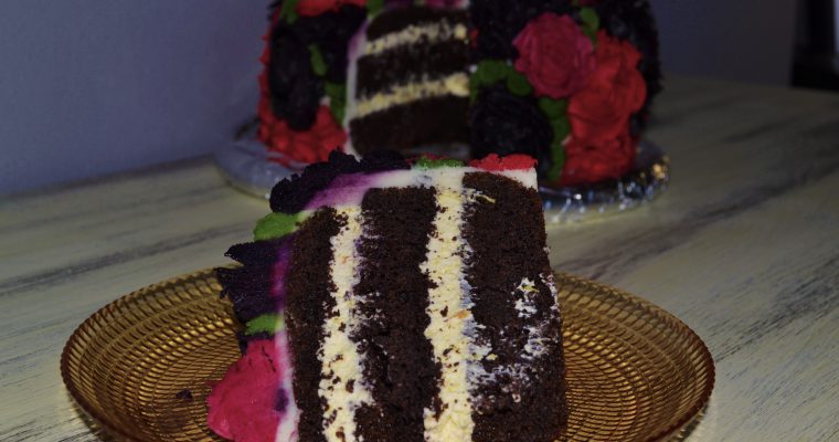 Torta floreale della festa della mamma
