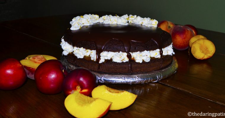 Torta cioccolato e pesche >> senza lattosio