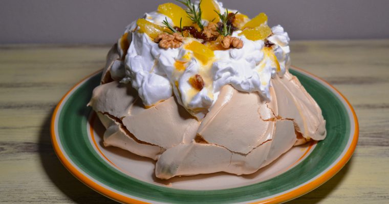 Pavlova agli agrumi