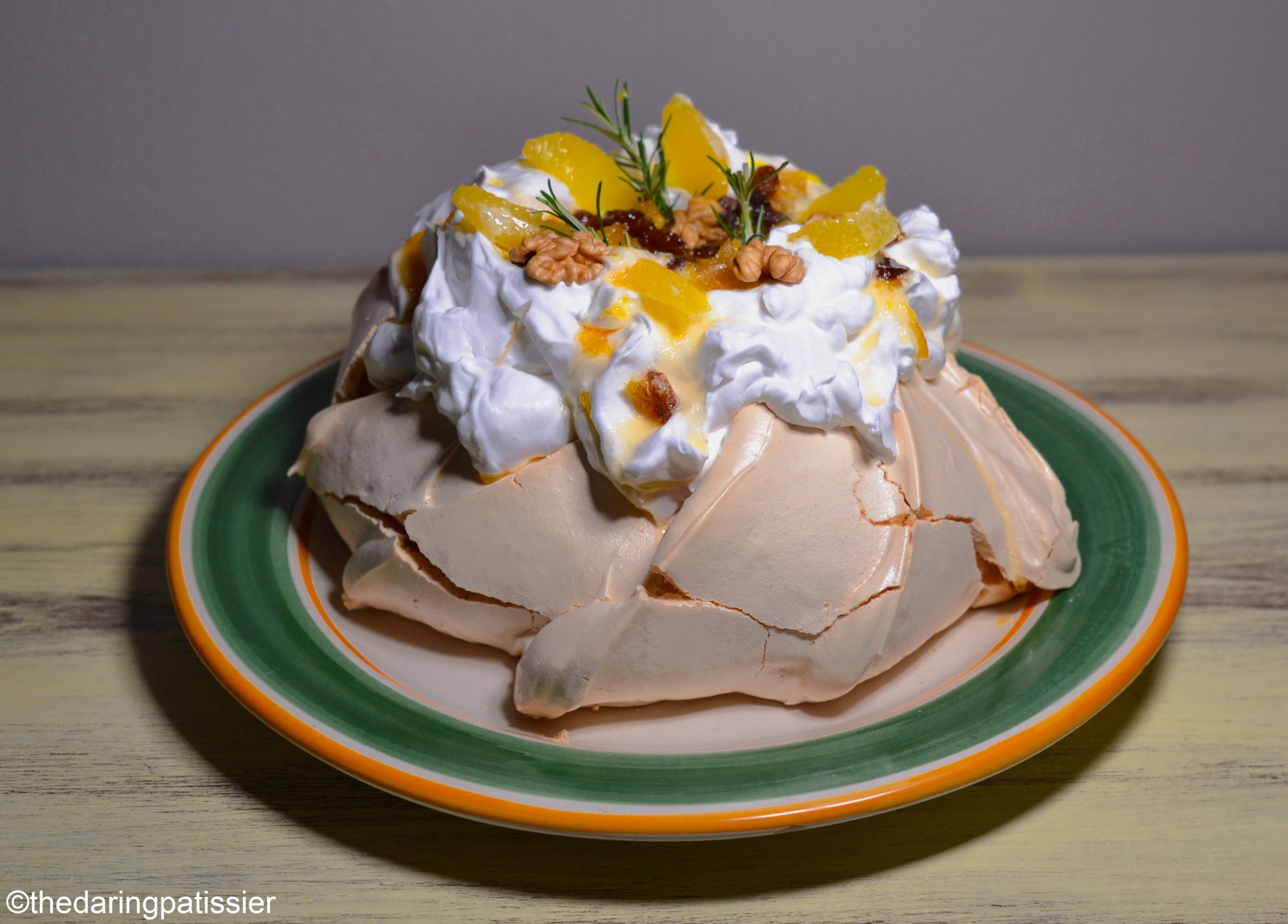 Pavlova agli agrumi