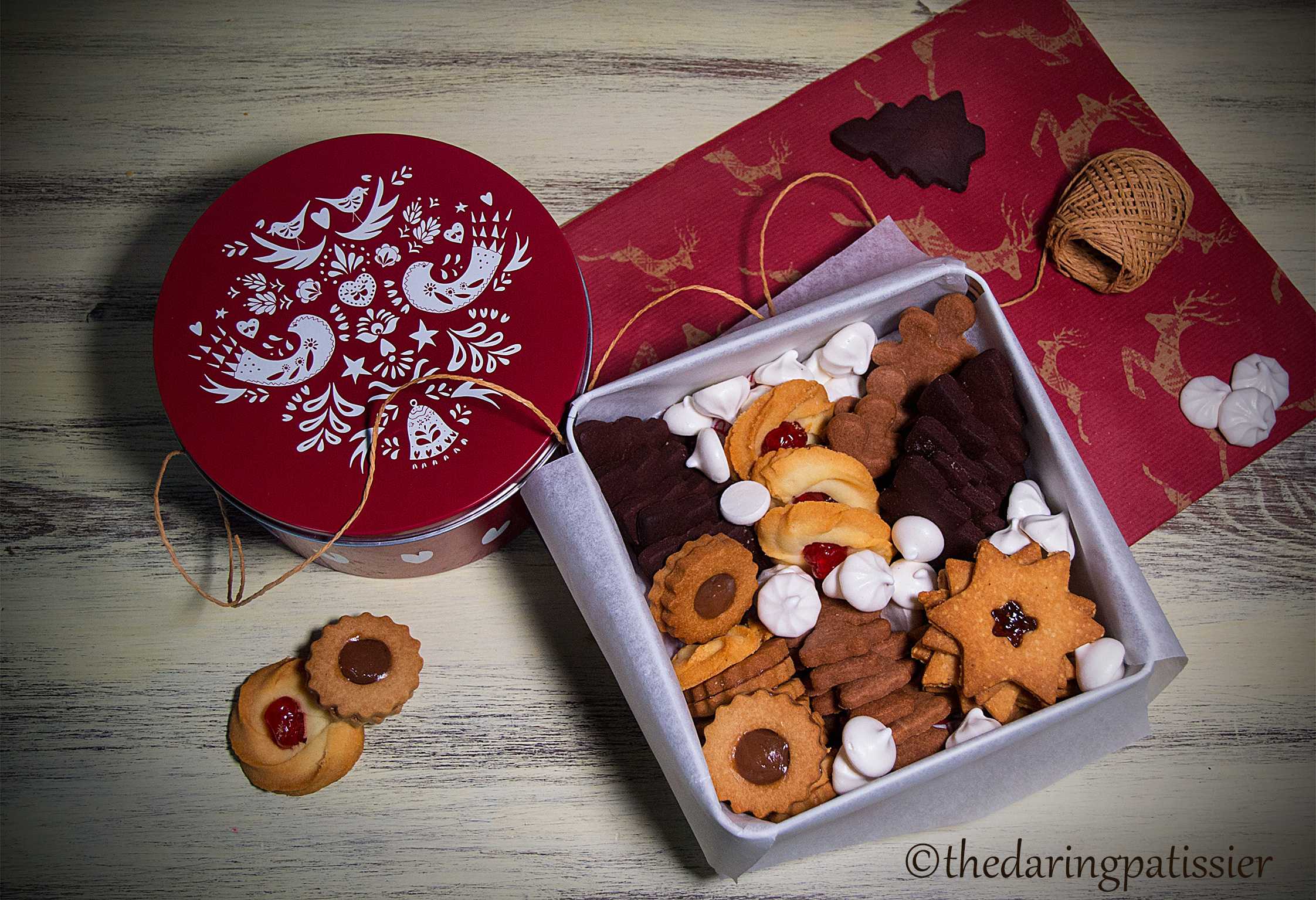 Assortimento di biscotti al burro