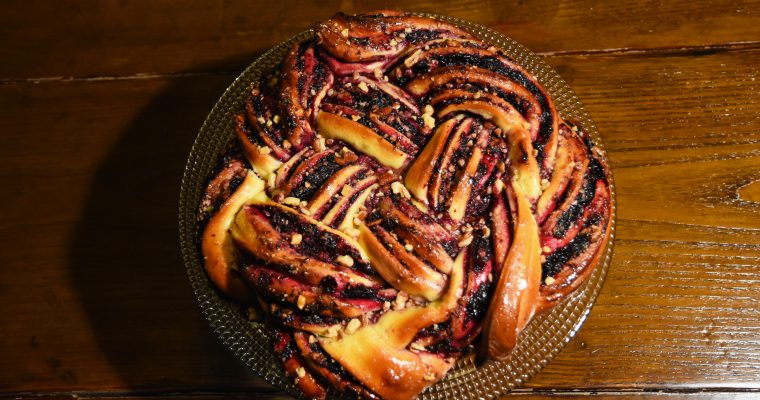 Babka >> mirtilli e noci pecan