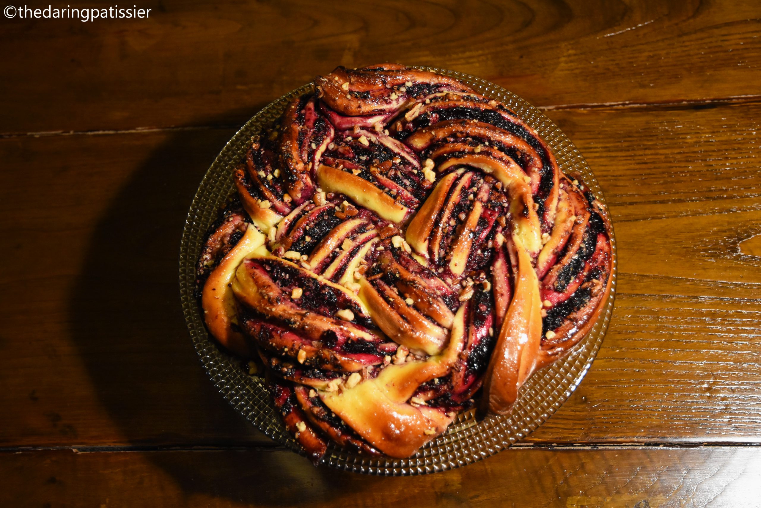 Babka >> mirtilli e noci pecan